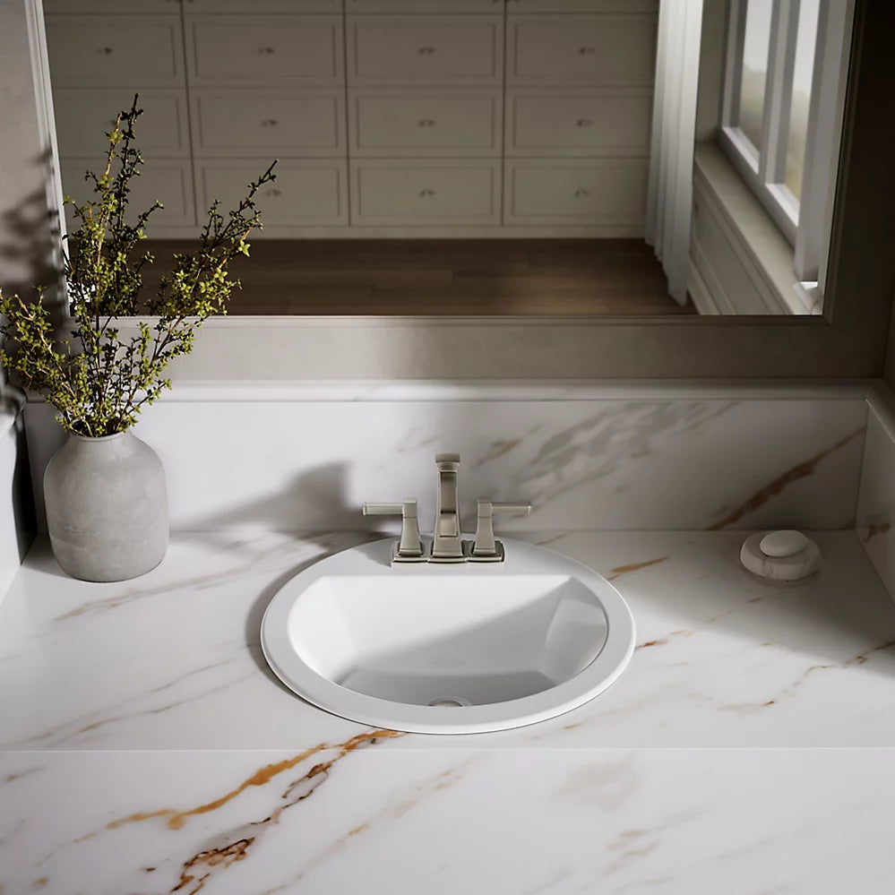 Kohler 19" round drop-in bathroom sink