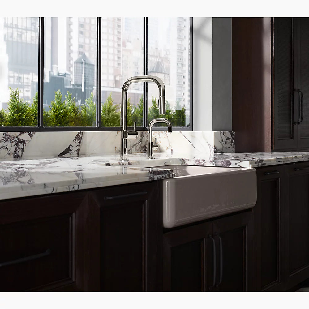 Kohler Touchless pull-down kitchen sink faucet with two-function sprayhead