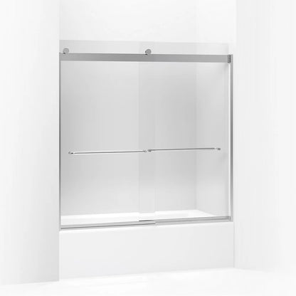 Kohler Levity 56-5 -59-5 W 59-3 H Bypass Bath Door With 1 -thick Crystal Clear Glass 5/8-Inch Tub Door