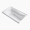 Mariposa® 66" x 35-7/8" alcove whirlpool with integral flange, right-hand drain and heater