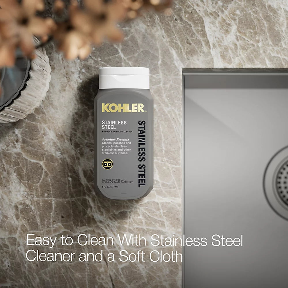 Kohler Vault™ Smart Divide® 33" top-/undermount double-bowl kitchen sink