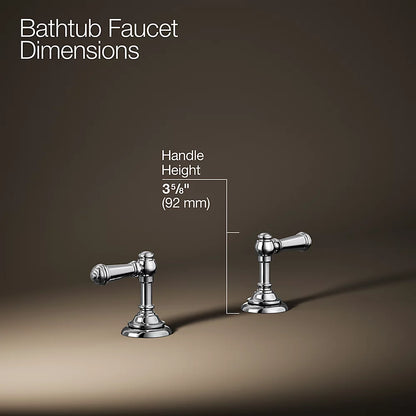 Kohler Deck-mount bath faucet handle trim with Lever design