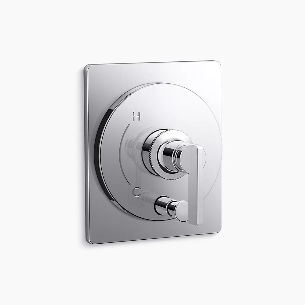 Kohler Rite-Temp® valve trim with push-button diverter
