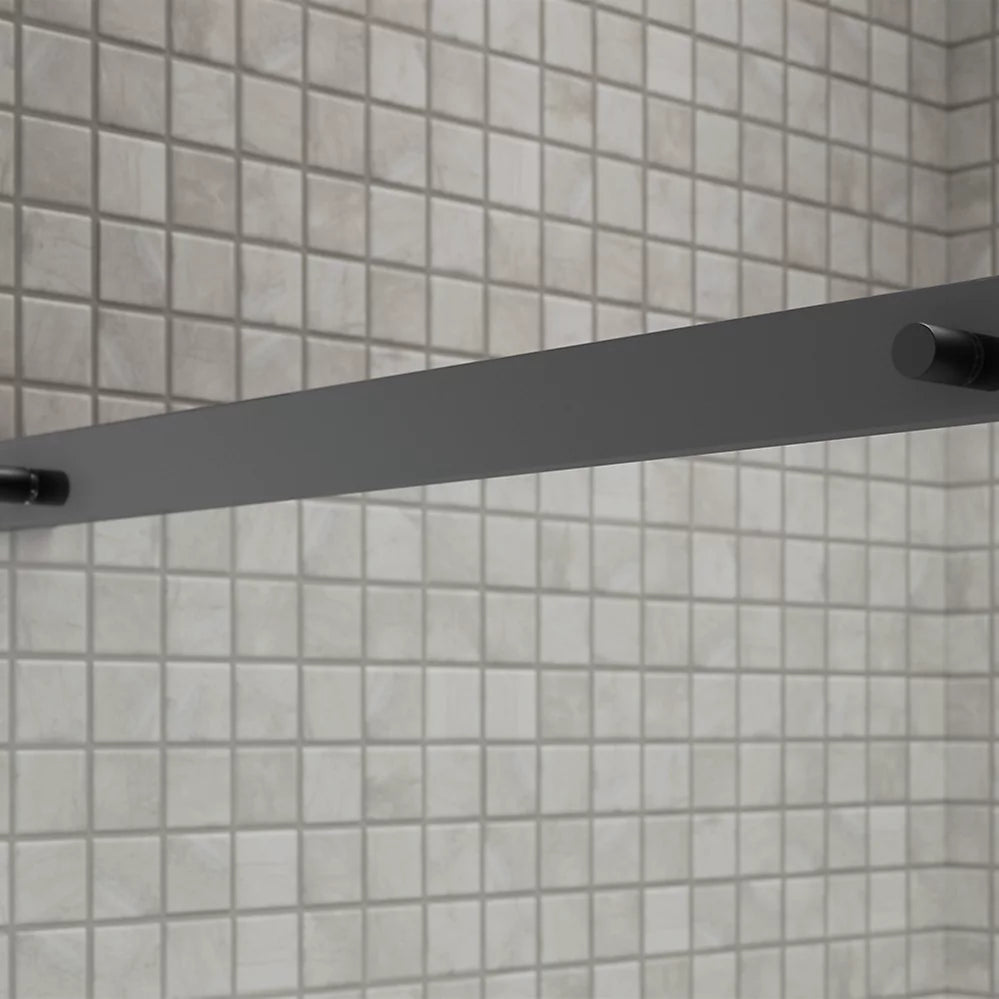 Kohler Sliding shower door, 75-1/2" H x 44-1/4 - 47-5/8" W, with heavy 5/16" thick Crystal Clear glass
