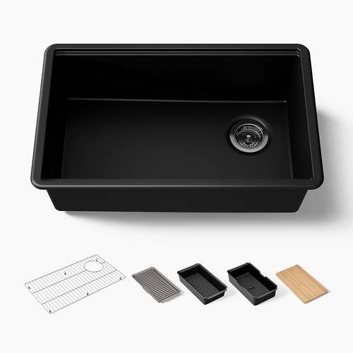 Kohler Billings® 29" undermount single-bowl workstation kitchen sink