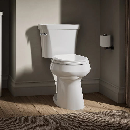 Kohler Two-piece elongated toilet with concealed trapway, 1.28 gpf