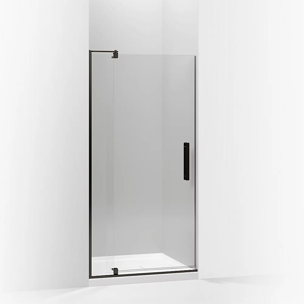 Kohler Pivot shower door, 70" H x 31-1/8 - 36" W, with 1/4" thick Crystal Clear glass