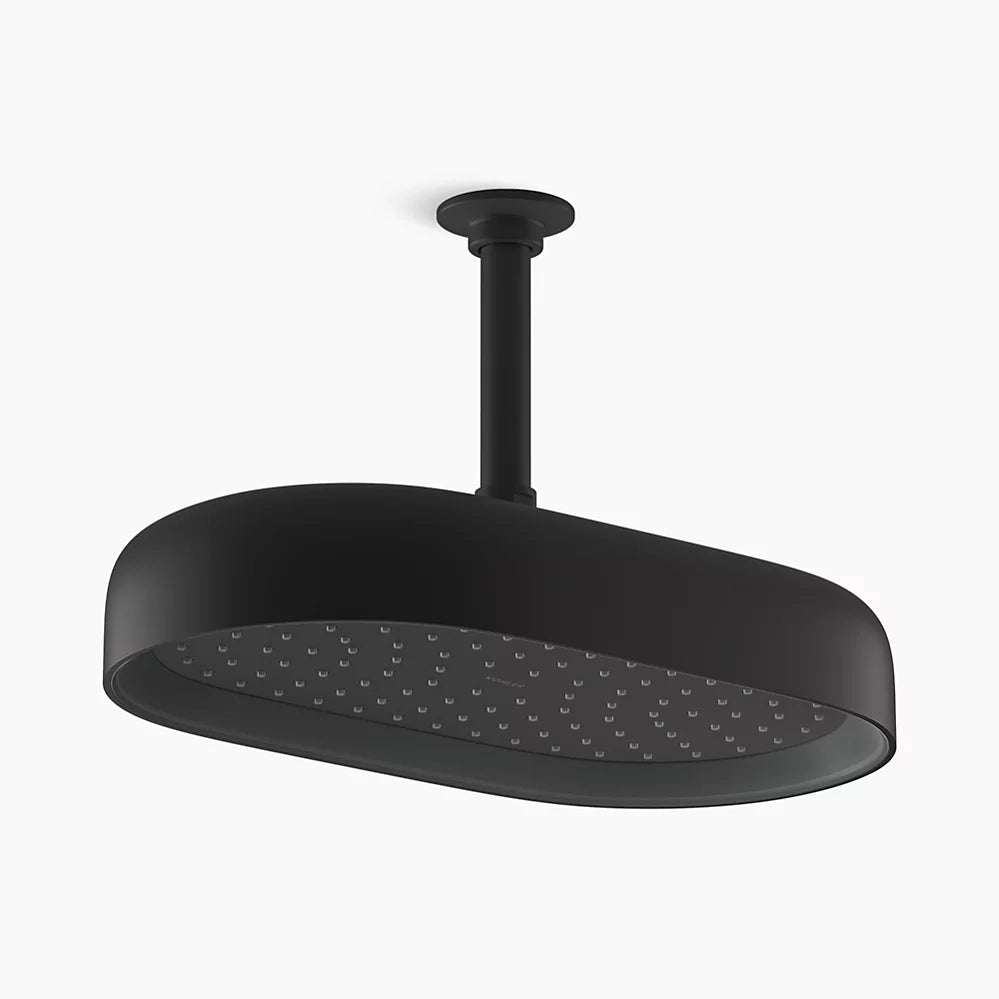 Kohler Oblong 14" single-function rainhead, 2.5 gpm