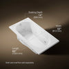 Kohler Devonshire Whirlpool Bath Heater 60 x 32-Inch Drop-In Bathtub
