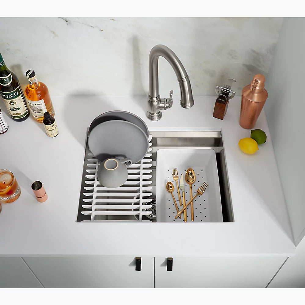 Kohler 23" undermount single-bowl workstation kitchen sink