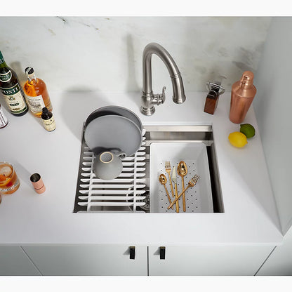 Kohler 23" undermount single-bowl workstation kitchen sink