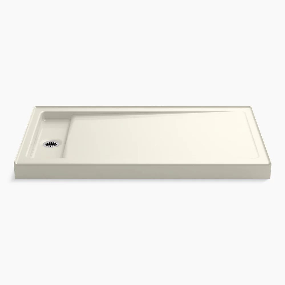 Kohler 60" x 34" alcove shower base, left drain