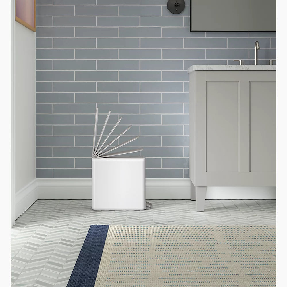 Kohler 2.5-gallon slim step trash can