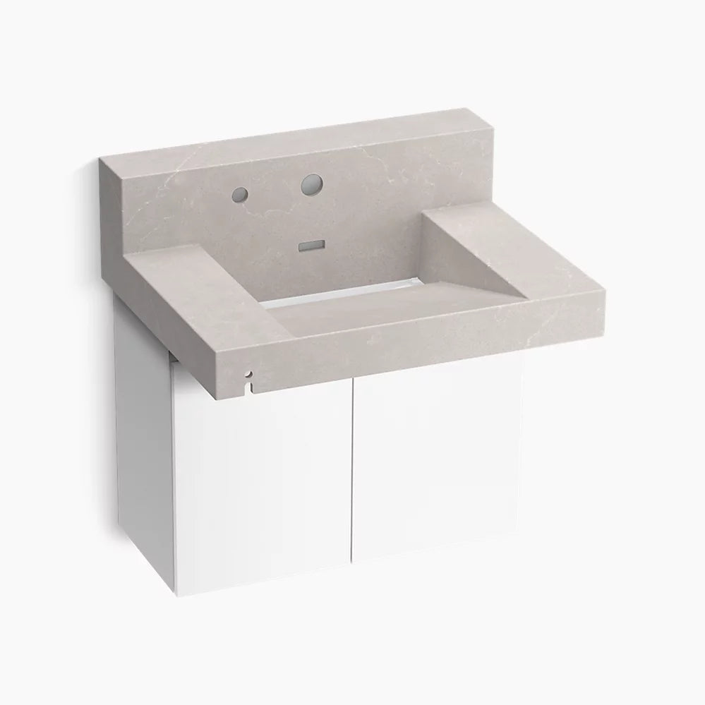 Kohler 30" wall-mount lavatory system with backsplash