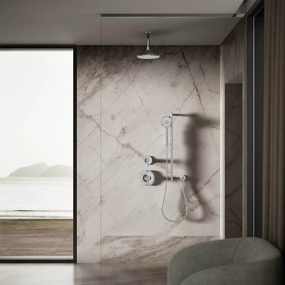 Kohler Open Rain iconic round 9" single-function rainhead, 1.75 gpm