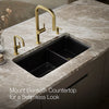 Kohler Cairn® 33-1/2" undermount double-bowl kitchen sink