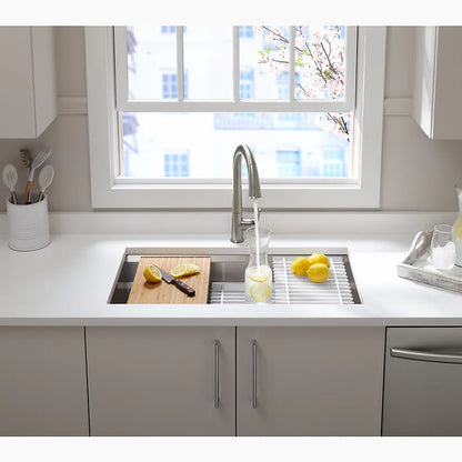 Kohler 29" undermount single-bowl workstation kitchen sink
