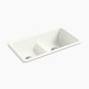 Kohler Smart Divide® 33" top-/undermount double-bowl kitchen sink