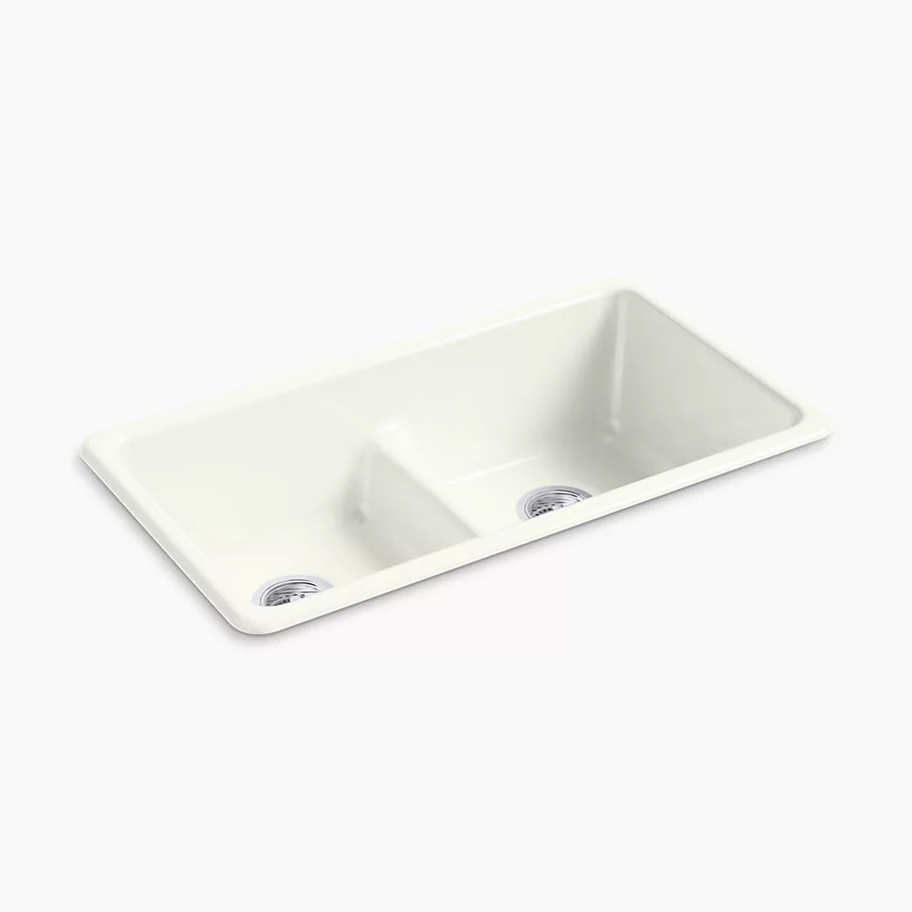 Kohler Smart Divide® 33" top-/undermount double-bowl kitchen sink