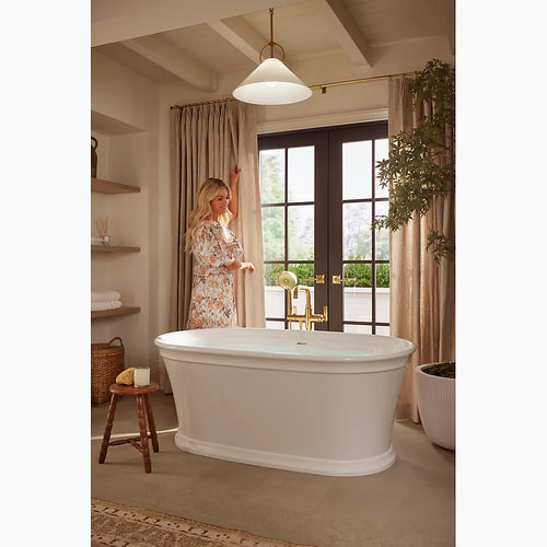 Kohler Floor-mount bath filler trim with handshower