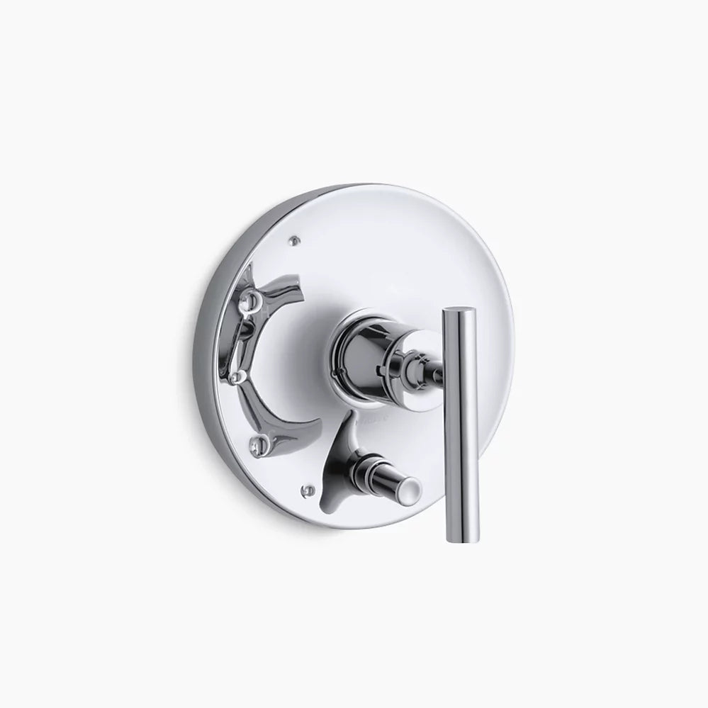 Kohler Rite-Temp® valve trim with push-button diverter and lever handle