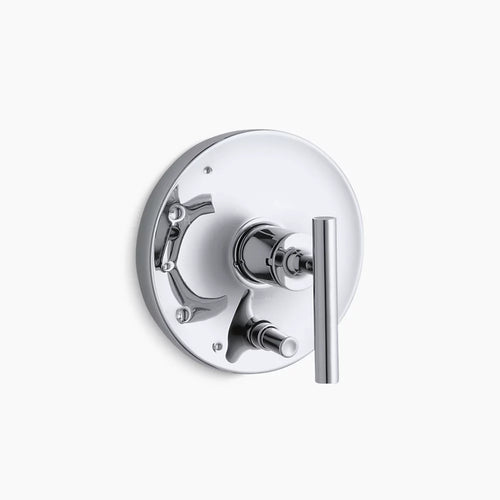 Kohler Rite-Temp® valve trim with push-button diverter and lever handle
