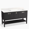 Seagrove® by Studio McGee 60" bathroom vanity cabinet with sinks and quartz top
