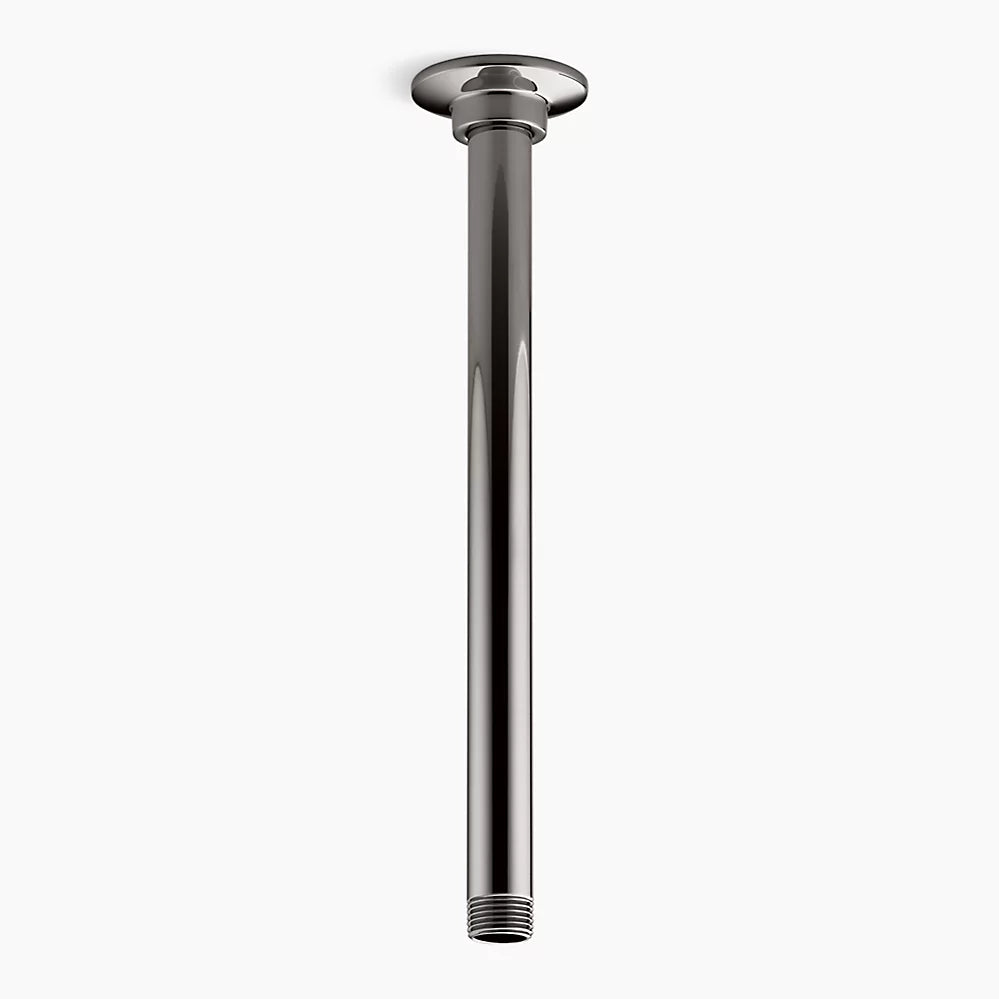 Kohler 12" ceiling-mount single-function rainhead arm and flange