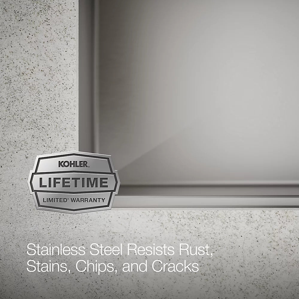 Kohler Strive® 23" undermount single-bowl workstation kitchen sink