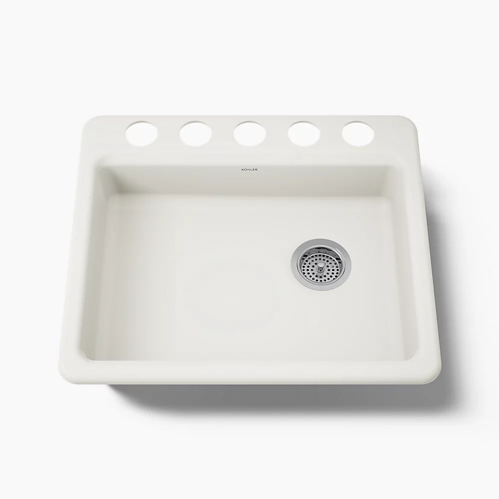 Kohler Riverby® 25" undermount single-bowl kitchen sink