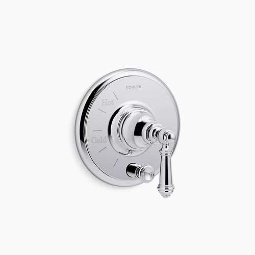 Kohler Rite-Temp® valve trim with push-button diverter and lever handle