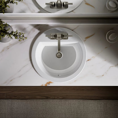 Kohler 19" round drop-in bathroom sink