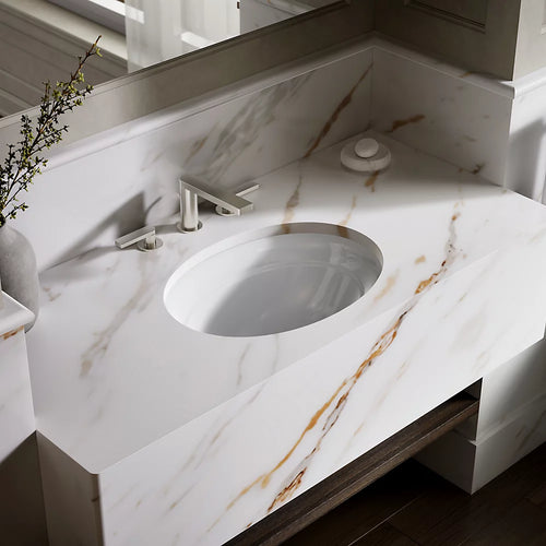 Kohler 20-3/4" oval undermount bathroom sink, no overflow