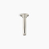 Kohler 6" ceiling-mount single-function rainhead arm and flange