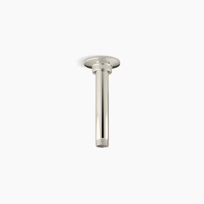 Kohler 6" ceiling-mount single-function rainhead arm and flange