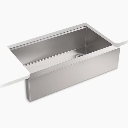 Kohler 35-1/2" undermount single-bowl farmhouse workstation kitchen sink