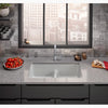 Kohler Smart Divide® 33" top-/undermount double-bowl kitchen sink