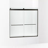 Kohler Levity 56-5 -59-5 W 59-3 H Bypass Bath Door With 1 -thick Crystal Clear Glass 5/8-Inch Tub Door