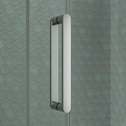 Kohler Sliding bath door, 58-1/4" H x 55-3/4 - 59-3/4" W, with 5/16" thick Crystal Clear glass