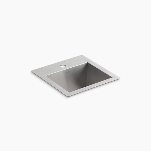 Kohler 15" top-/under-mount single-bowl bar sink