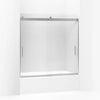 Kohler Sliding bath door, 59-3/4" H x 56-5/8 - 59-5/8" W, with 1/4" thick Frosted glass