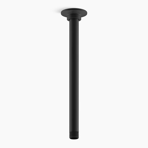 Kohler 12" ceiling-mount single-function rainhead arm and flange