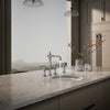 Kohler Two-hole bridge bar sink faucet with side sprayer