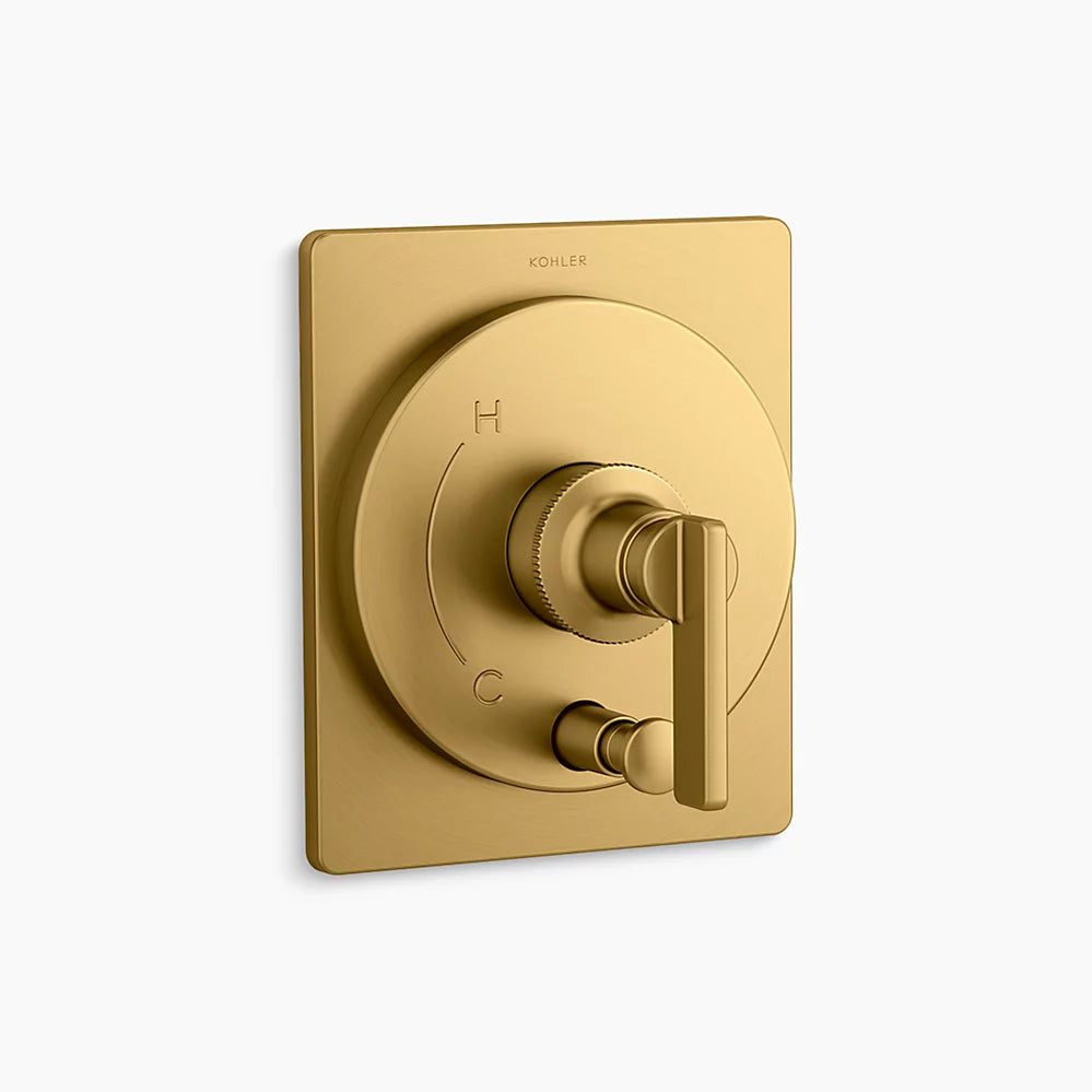 Kohler Rite-Temp® valve trim with push-button diverter
