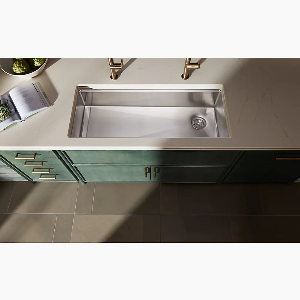 Kohler Strive® 44" undermount single-bowl workstation kitchen sink