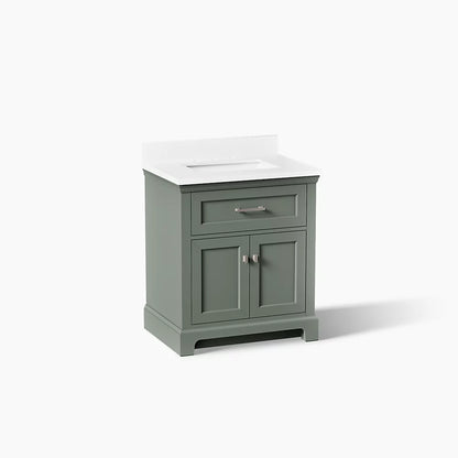 Kohler Charlemont Cabinet and Quartz Top 30-Inch Single-Sink Bathroom Vanity