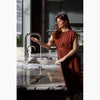 Kohler Touchless pull-down kitchen sink faucet with two-function sprayhead