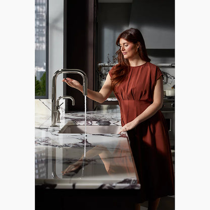 Kohler Touchless pull-down kitchen sink faucet with two-function sprayhead