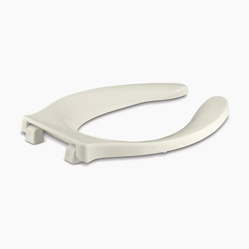 Kohler Elongated toilet seat with integrated handle and self-sustaining check hinge