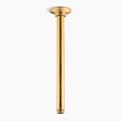 Kohler 12" ceiling-mount single-function rainhead arm and flange